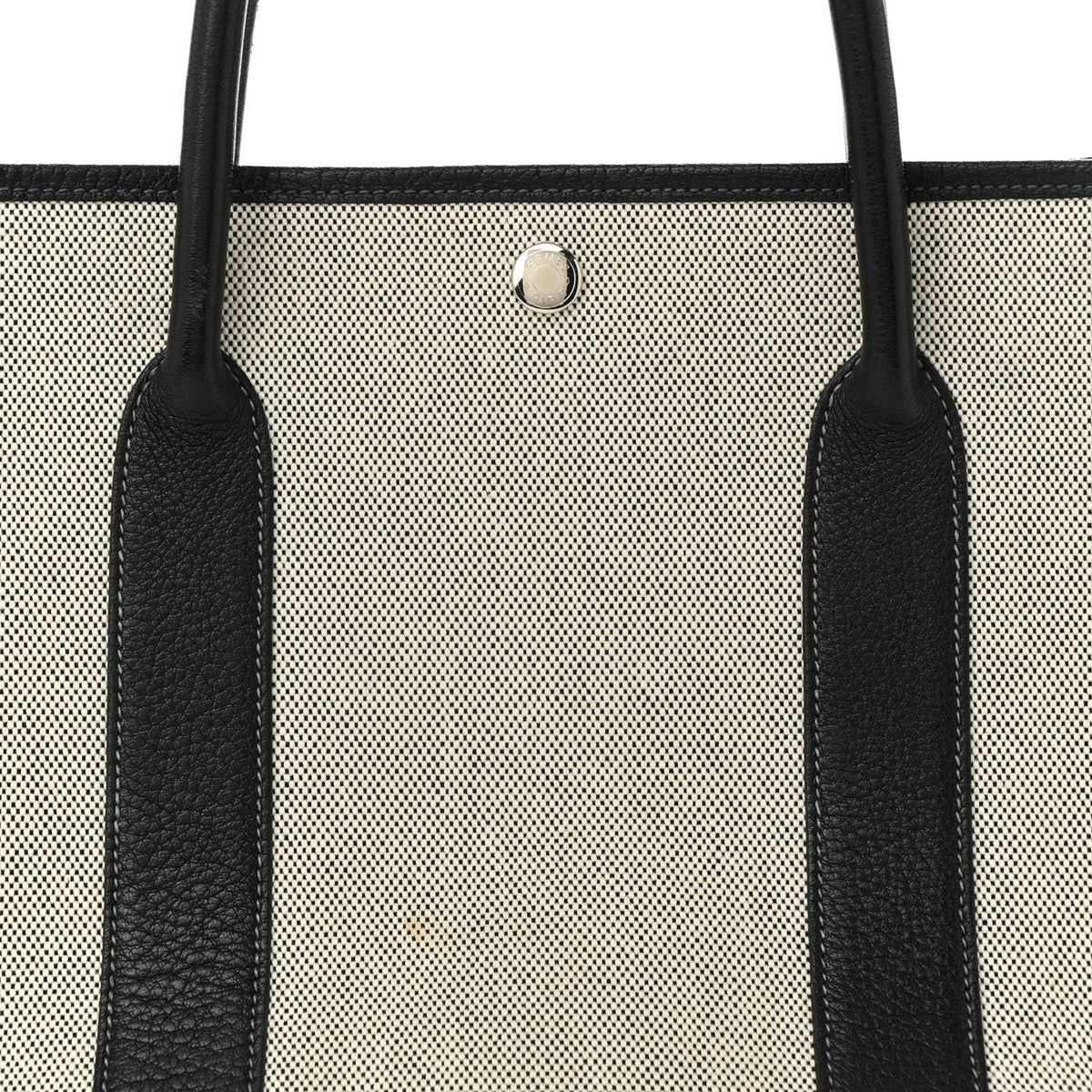 Toile Negonda Garden Party 36 MM Tote Black Ecru