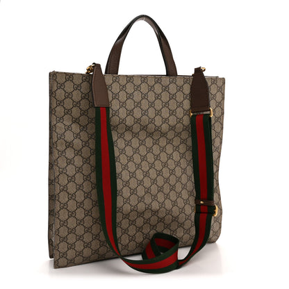 Soft GG Supreme Monogram Courrier Vertical Tote Beige New Acero