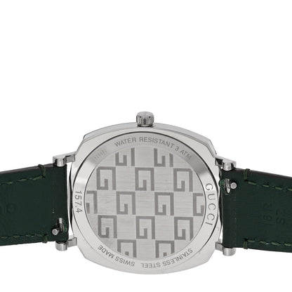 Stainless Steel Calfskin 35mm Grip Quartz Watch Green