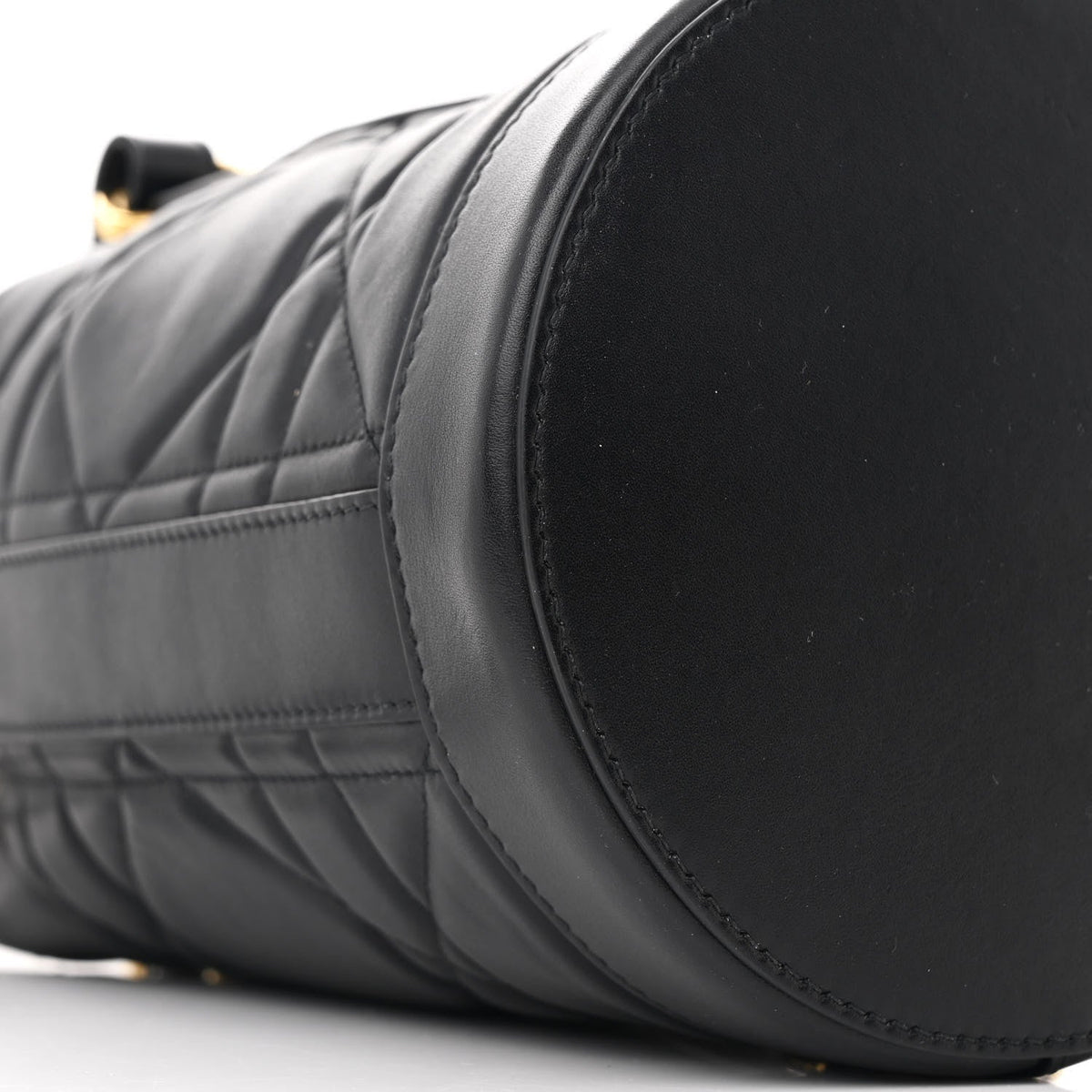 Calfskin Macrocannage Cannage Small Drawstring Backpack Black