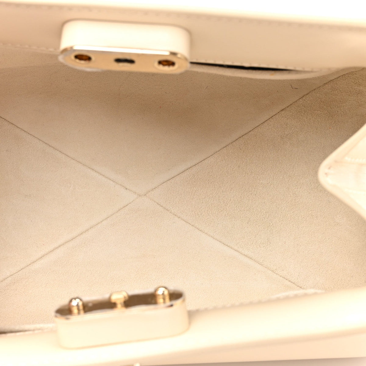 Calfskin Small Key Shoulder Bag Dusty Ivory