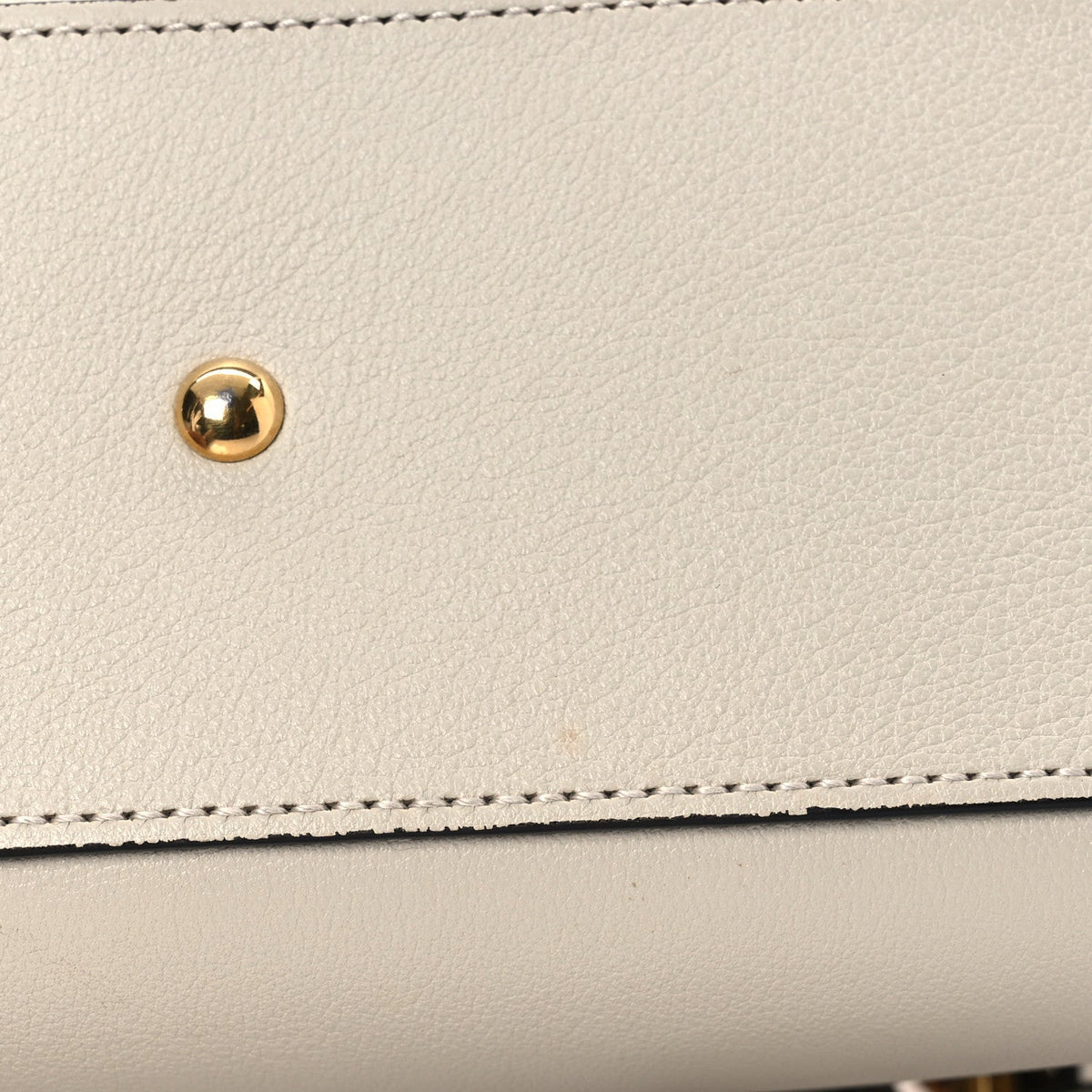 Wonka Grain Calfskin Mini Diana Tote Bag Mystic White