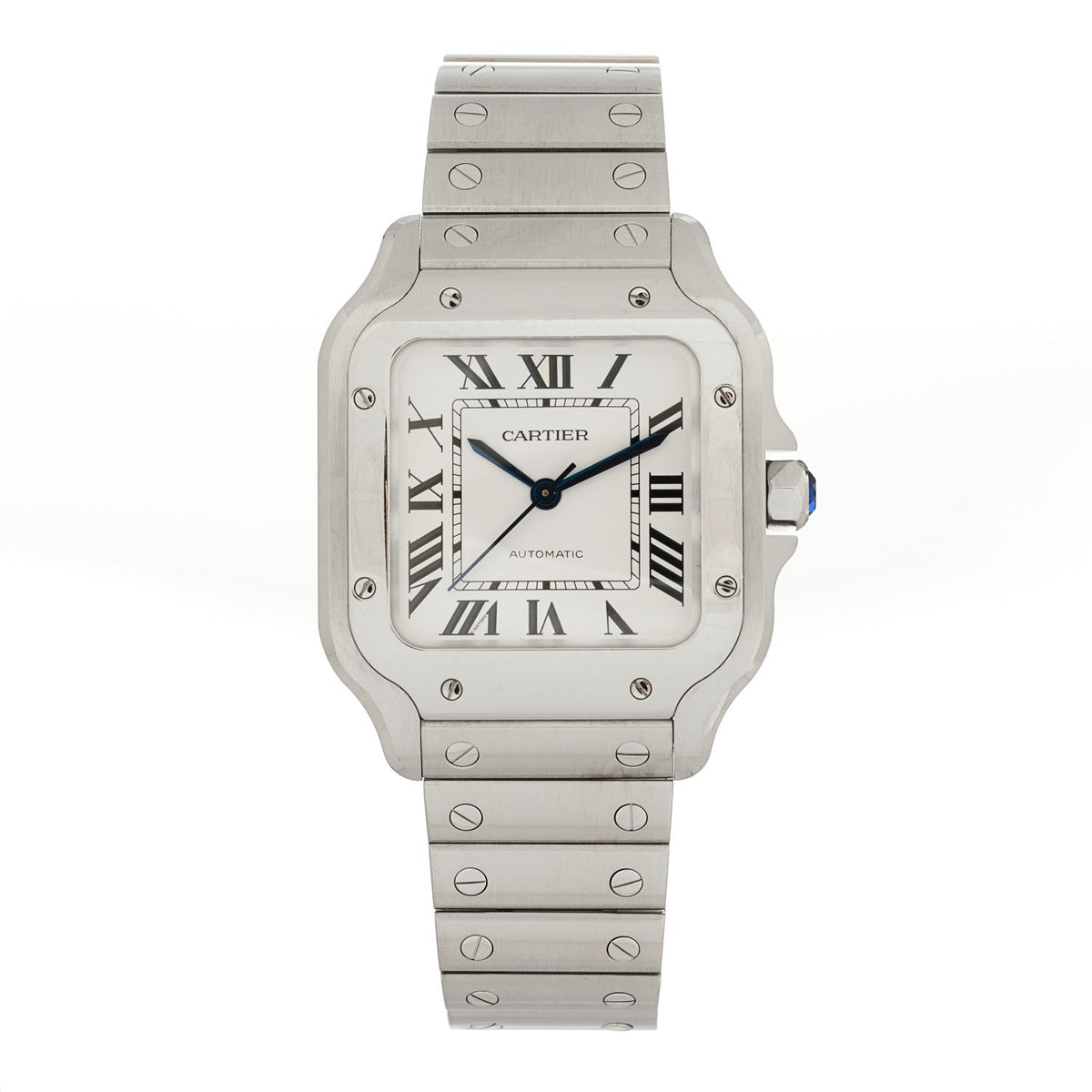 Stainless Steel 35mm Santos de Cartier Automatic Watch