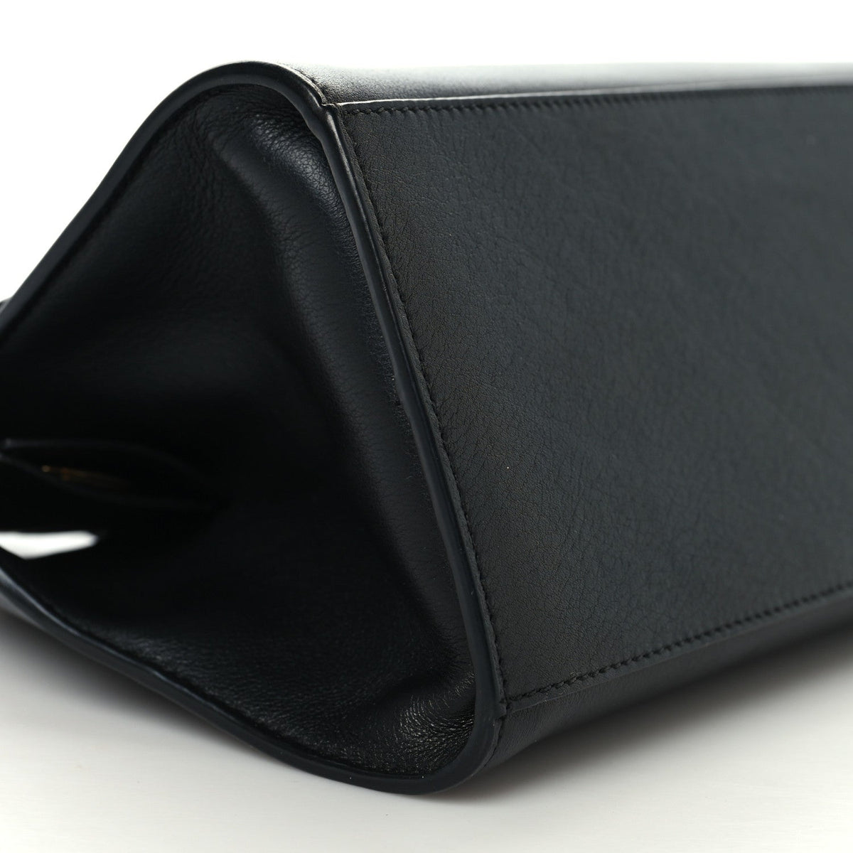 Calfskin Mini Hug Bag Black