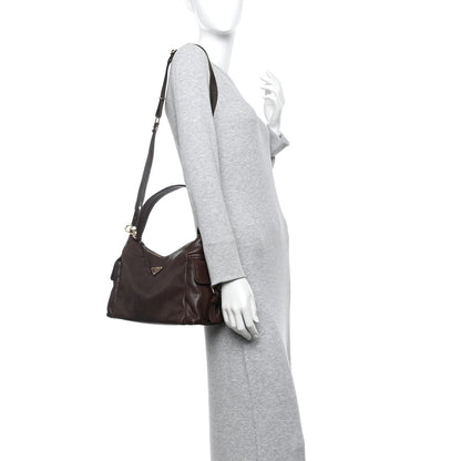 Nappa Large Explore Shoulder Bag Sienna