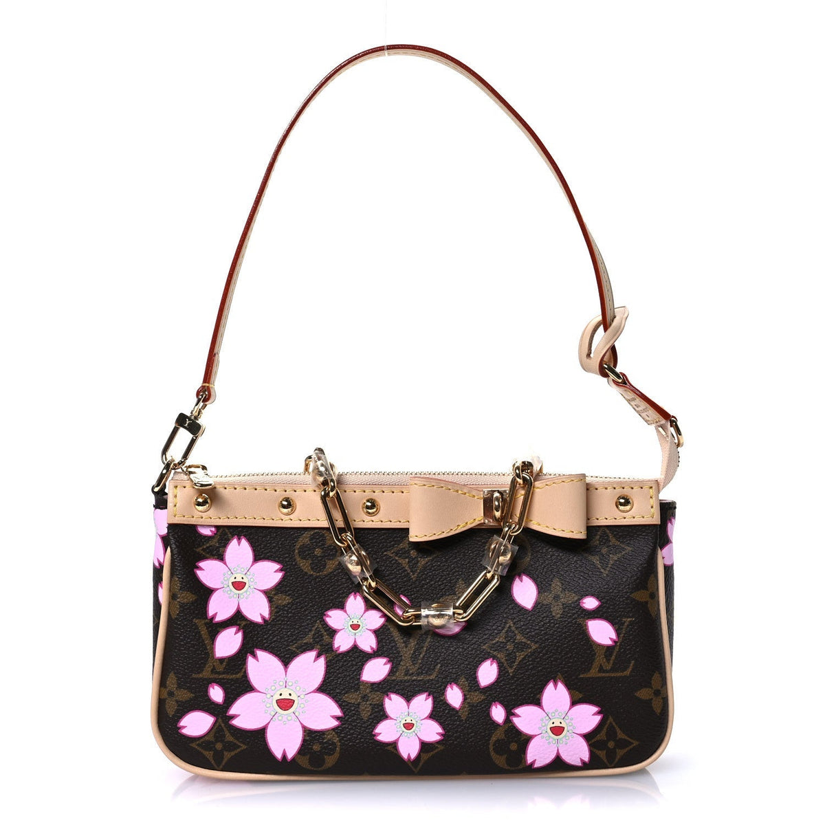 LV X TM Monogram Pochette Accessories Sakura Brown