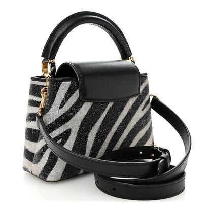 Swarovski Calfskin Capucines Mini Zebra