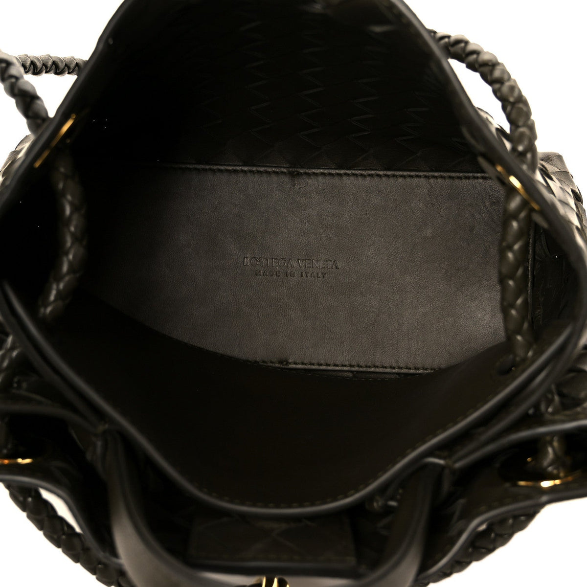 Nappa Intrecciato Small Andiamo Shoulder Bag Cypress