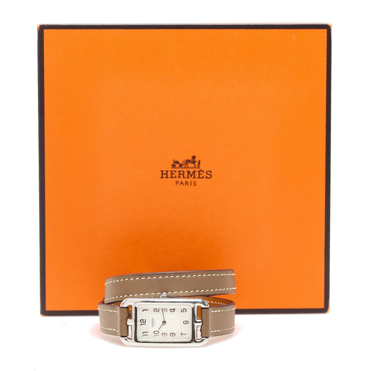 Stainless Steel Swift 20mm Nantucket Double Tour Quartz Watch Etoupe