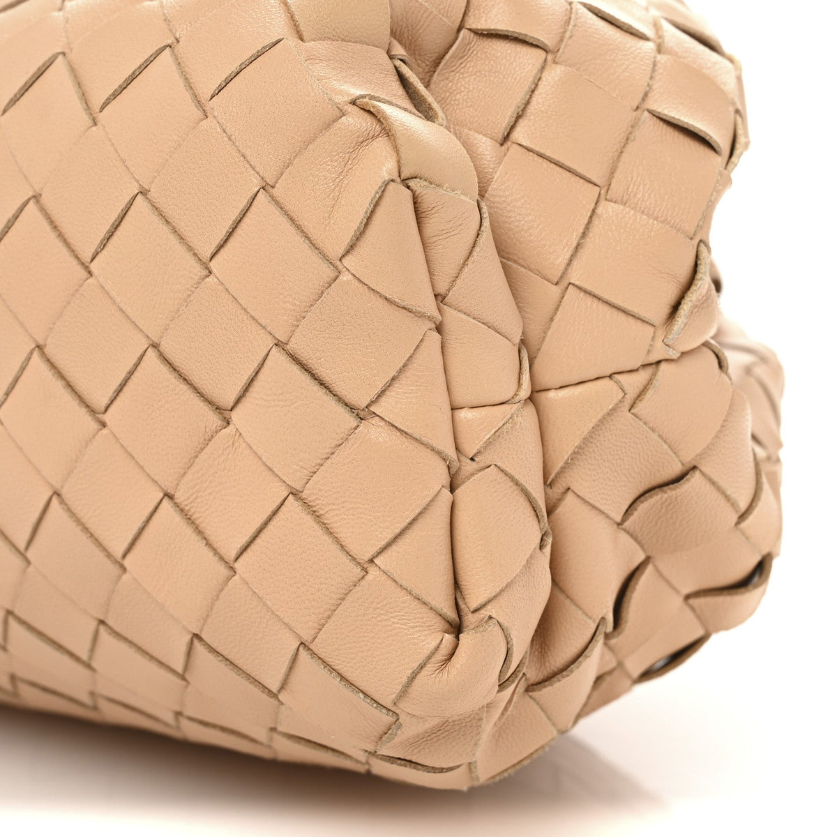 Nappa Maxi Intrecciato The Pouch Oversized Clutch Almond