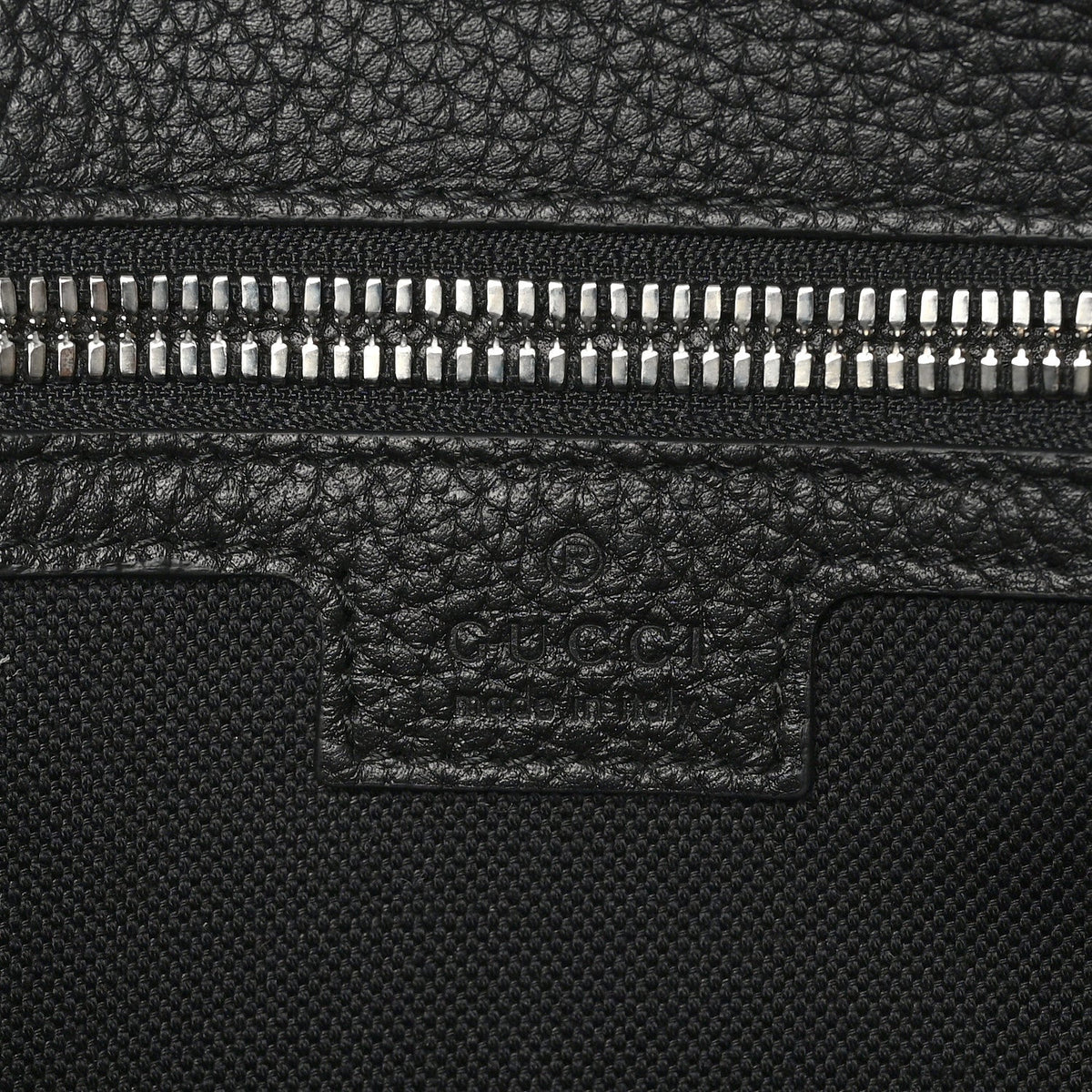 Calfskin Web Medium Business Case Black