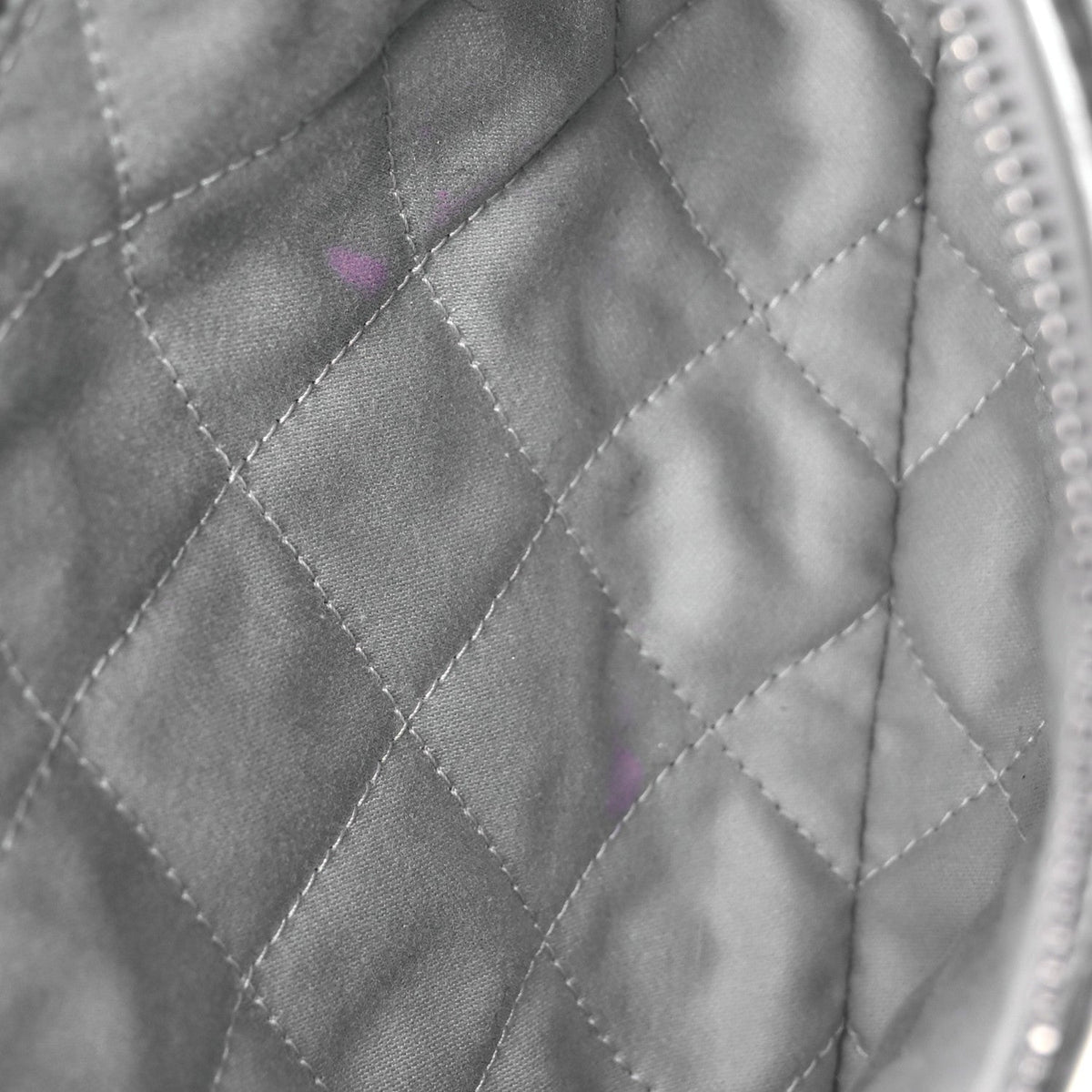 Metallic Calfskin Quilted Small Chanel 22 Silver