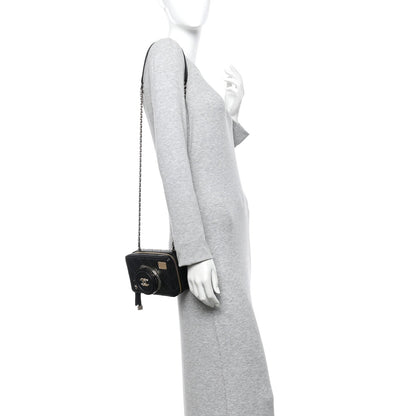 Lambskin Quilted Coco Click Bag Black