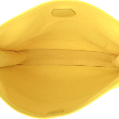 Toile H Taurillon Clemence Evelyne III PM Ecru Citron Lime