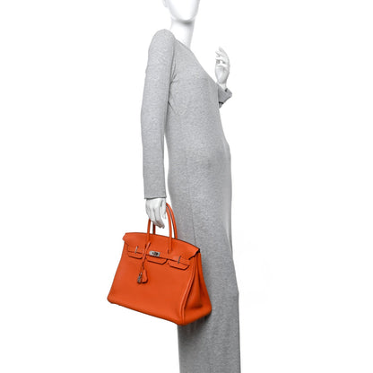 Togo Birkin 35 Orange