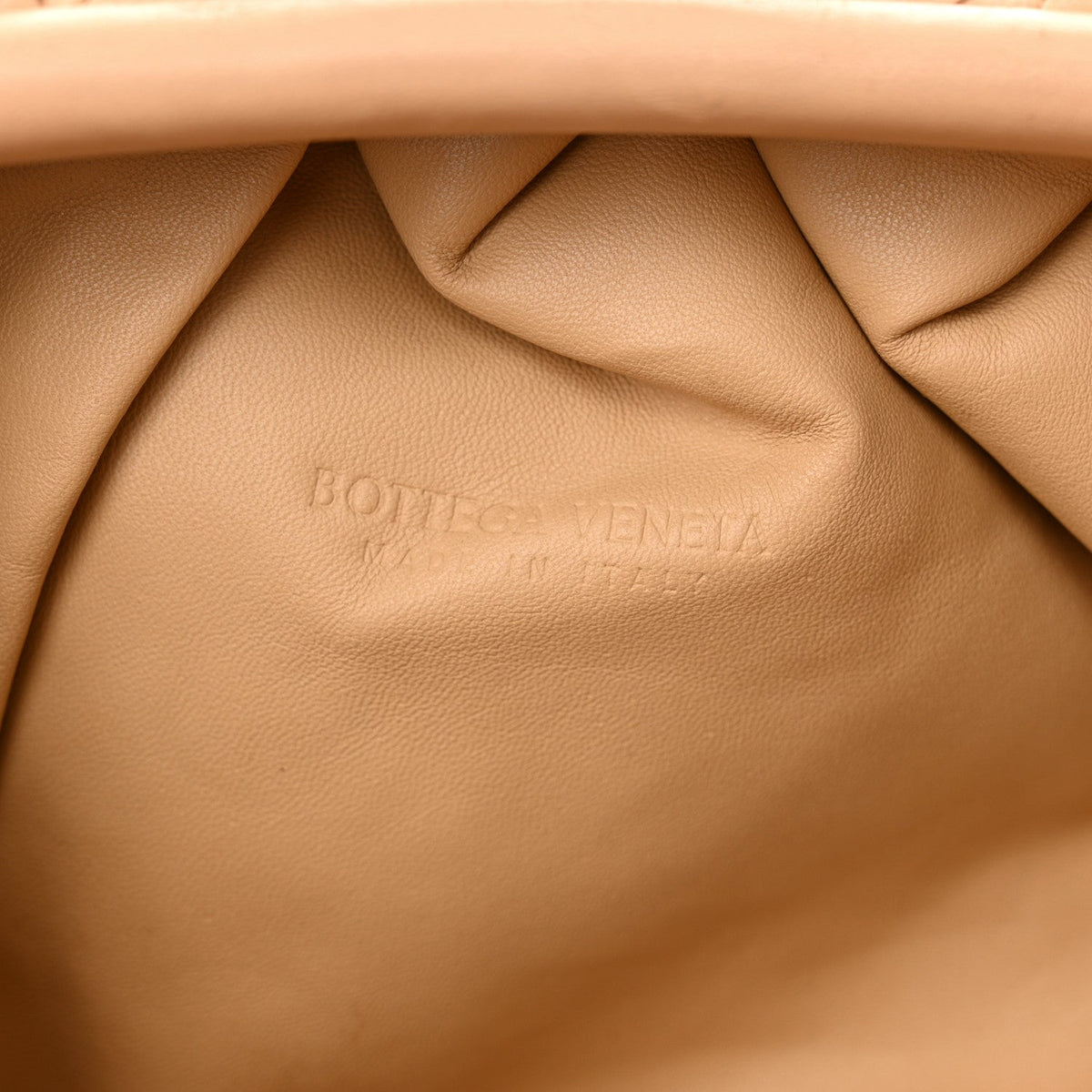 Nappa Maxi Intrecciato The Pouch Oversized Clutch Almond