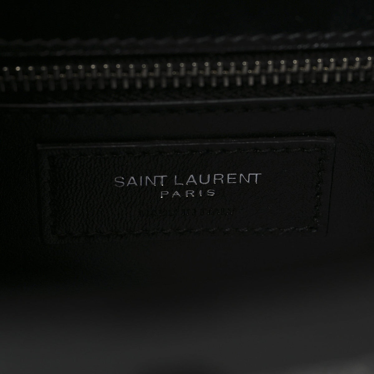 Shiny Calfskin Le Fermoir Top Handle Bag Small Black