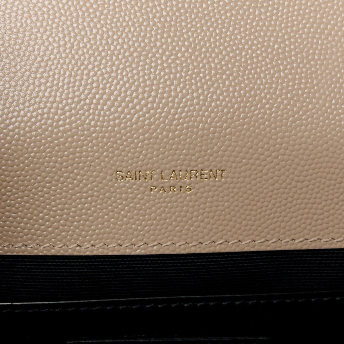 Grain De Poudre Textured Mixed Matelasse Medium Triquilt Monogram Satchel Dark Beige