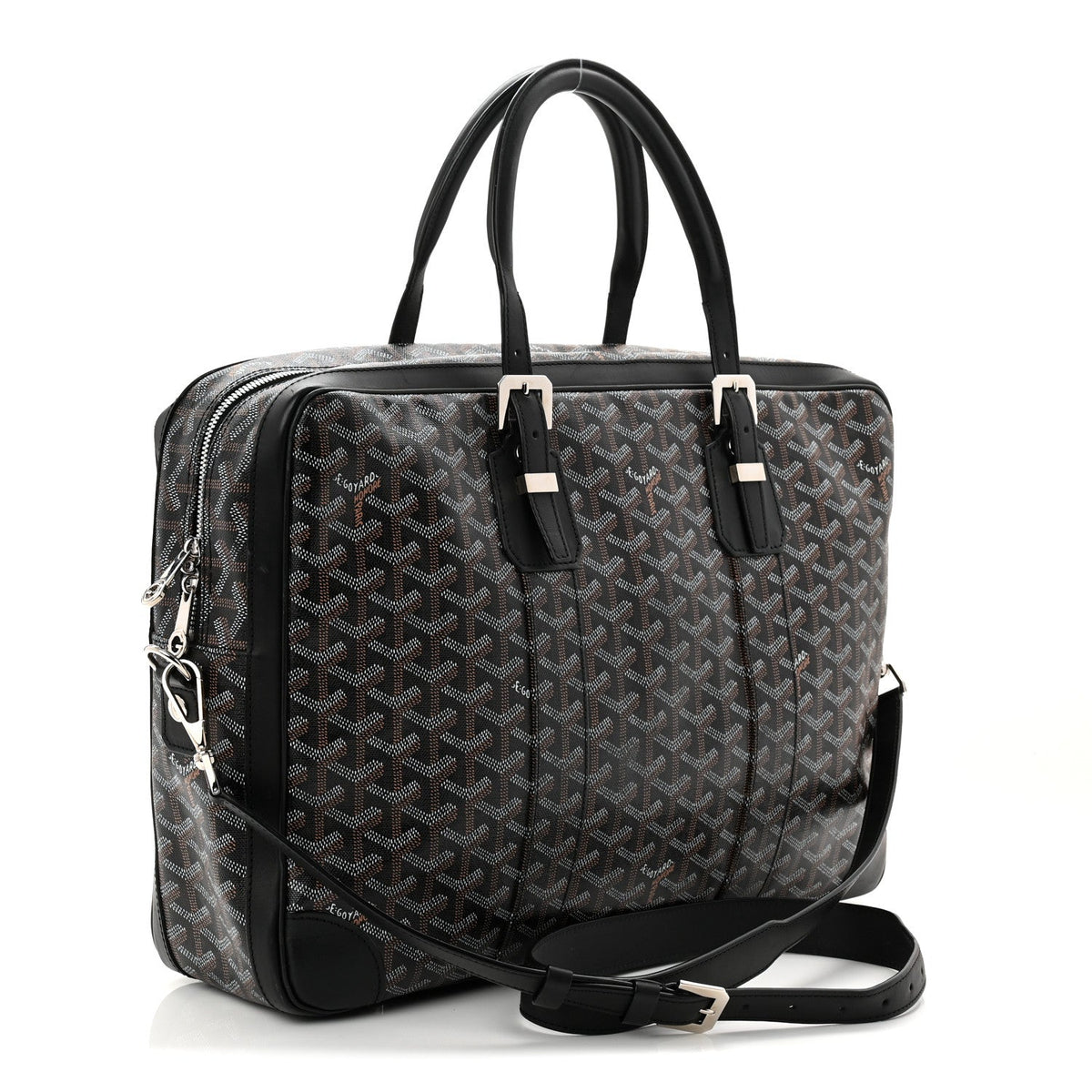 Goyardine Ambassade MM Briefcase Black