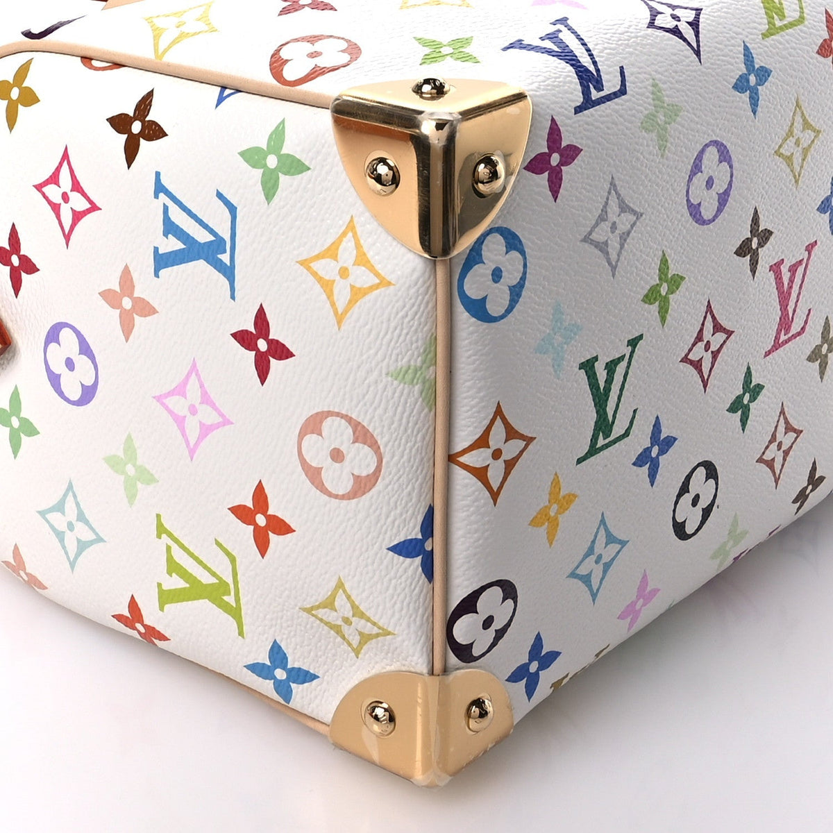 LV X TM Monogram Multicolor Speedy Bandouliere 25 White