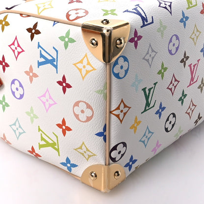 LV X TM Monogram Multicolor Speedy Bandouliere 25 White