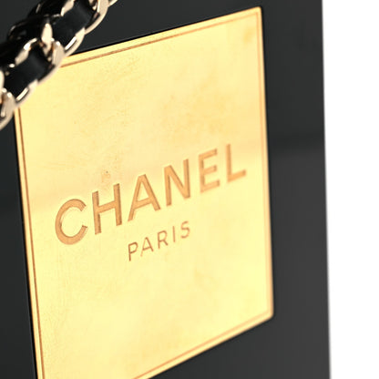 Plexiglass Perfume Bottle Clutch Black