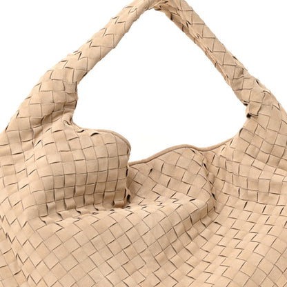 Suede Intrecciato Large Hop Ecru