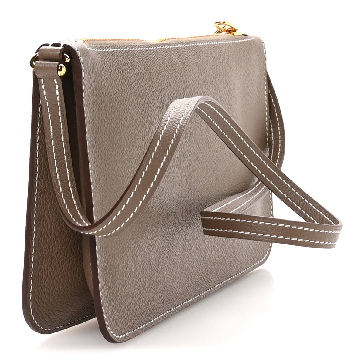 Evercolor Chaine d'Ancre Zipengo Pochette To Go Etoupe
