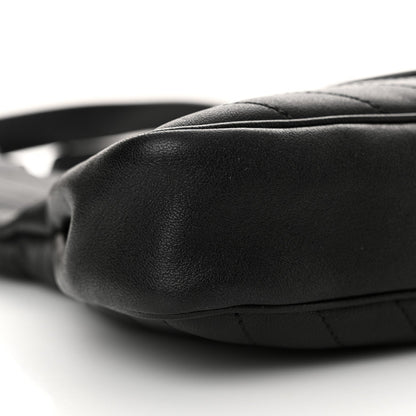 Sakai Be Green Calfskin Diagonal Stitched Small Blondie Tote Black