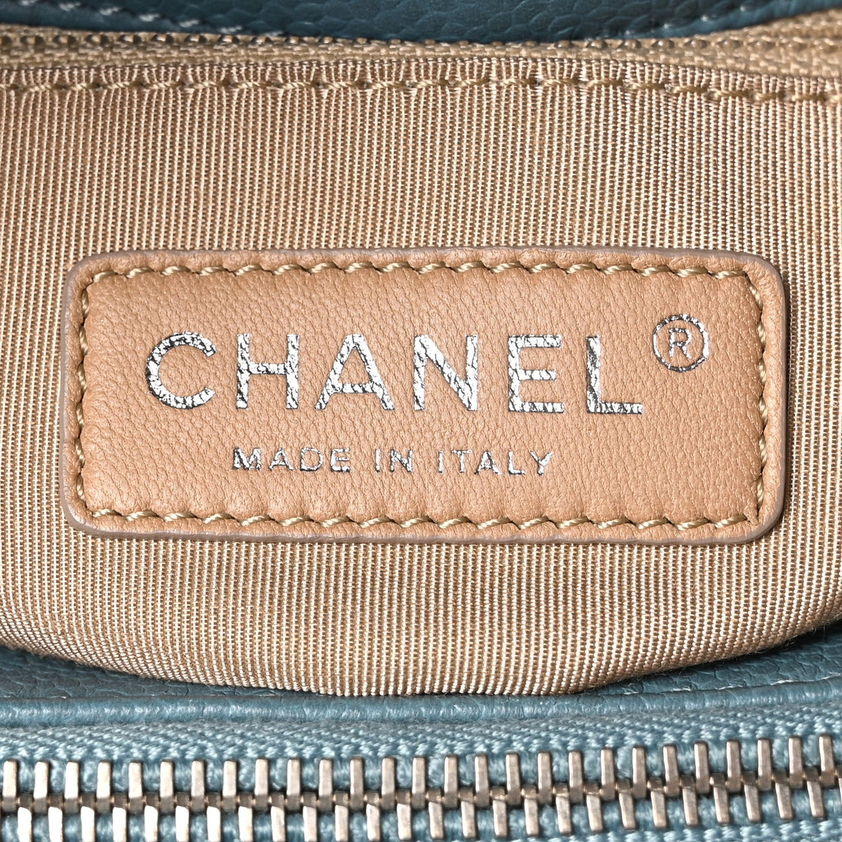 Caviar Quilted CC Timeless Soft Tote Blue