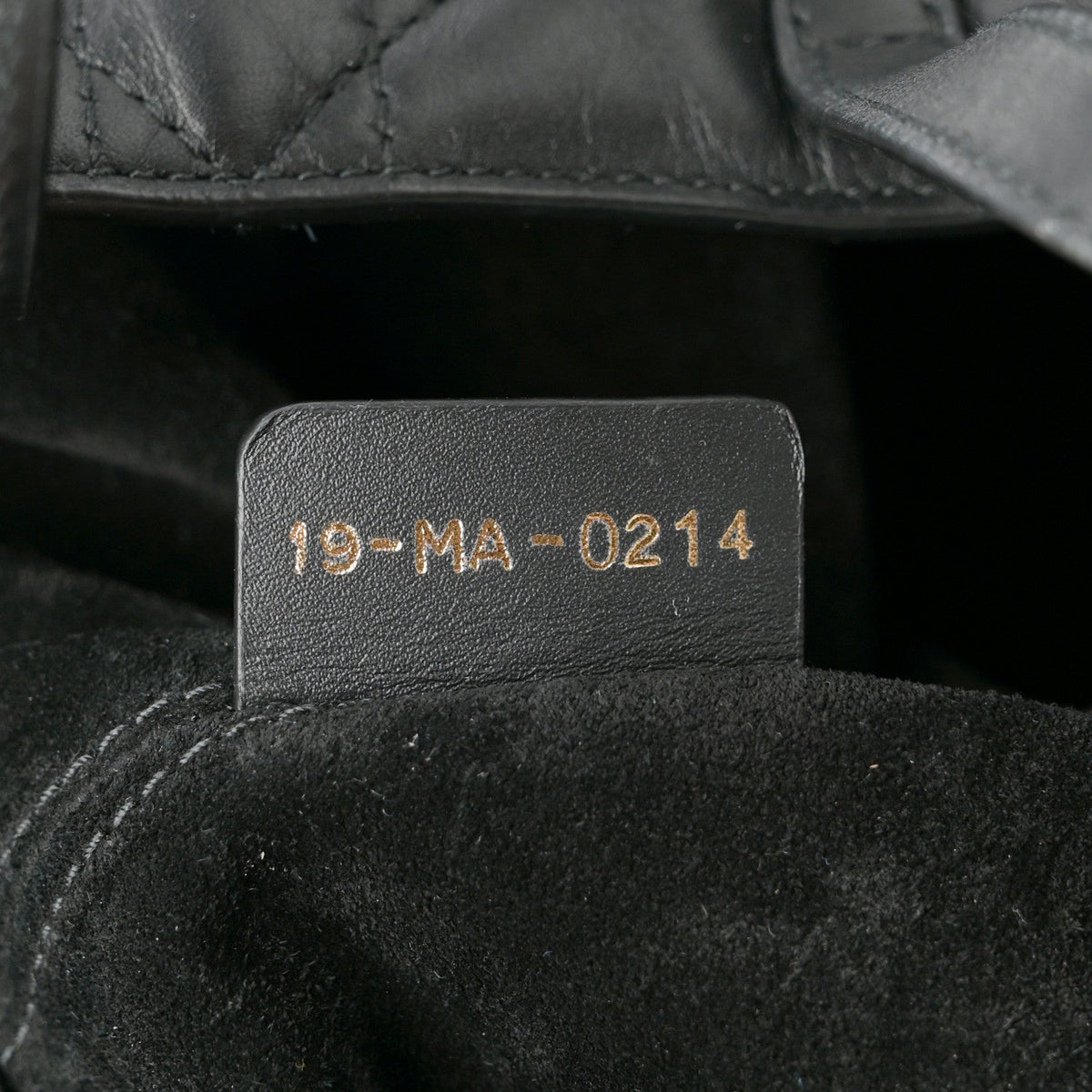 Calfskin Macrocannage Large Toujours Black