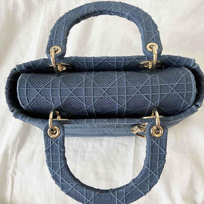 Dior D-Lite Embroidered Cannage Medium Bag
