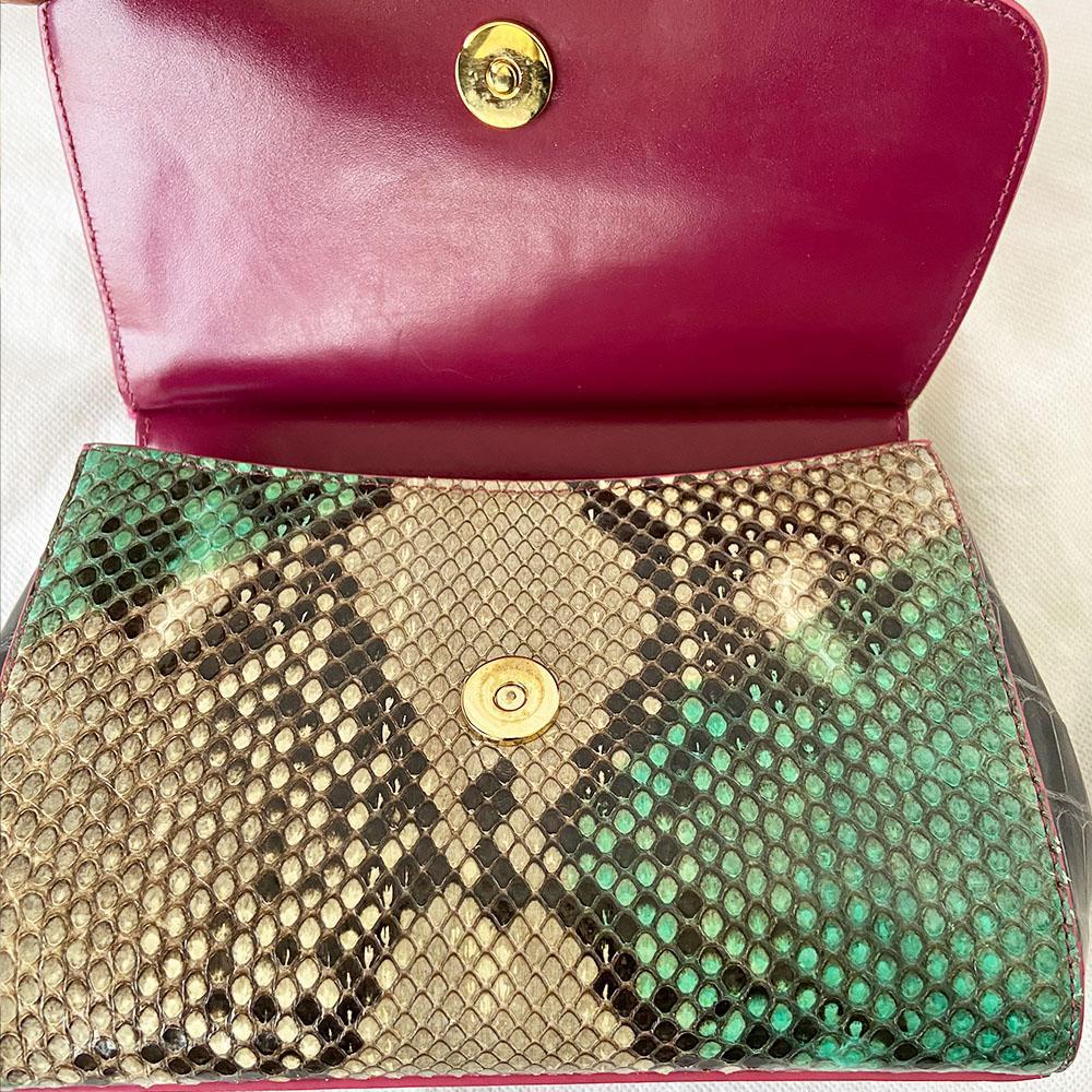 Dolce & Gabbana   Crocodile and Python Small Miss Sicily Bag