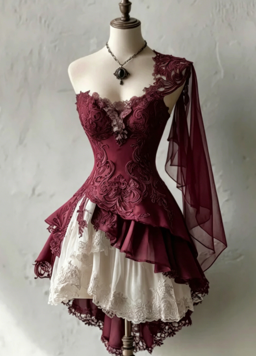 Cute Black Prom Dress One-shoulder A-Line Party Dress Tulle Appliques Short Birthday Dress DP05122