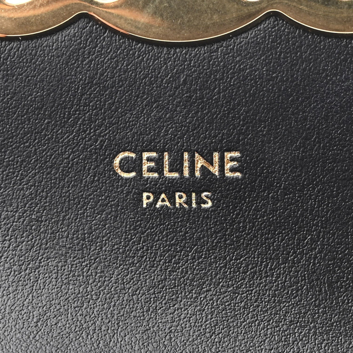 Shiny Calfskin Mini Triomphe Black