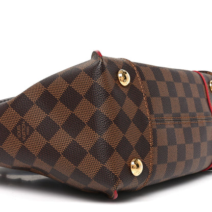 Damier Ebene Caissa Tote PM Cherry