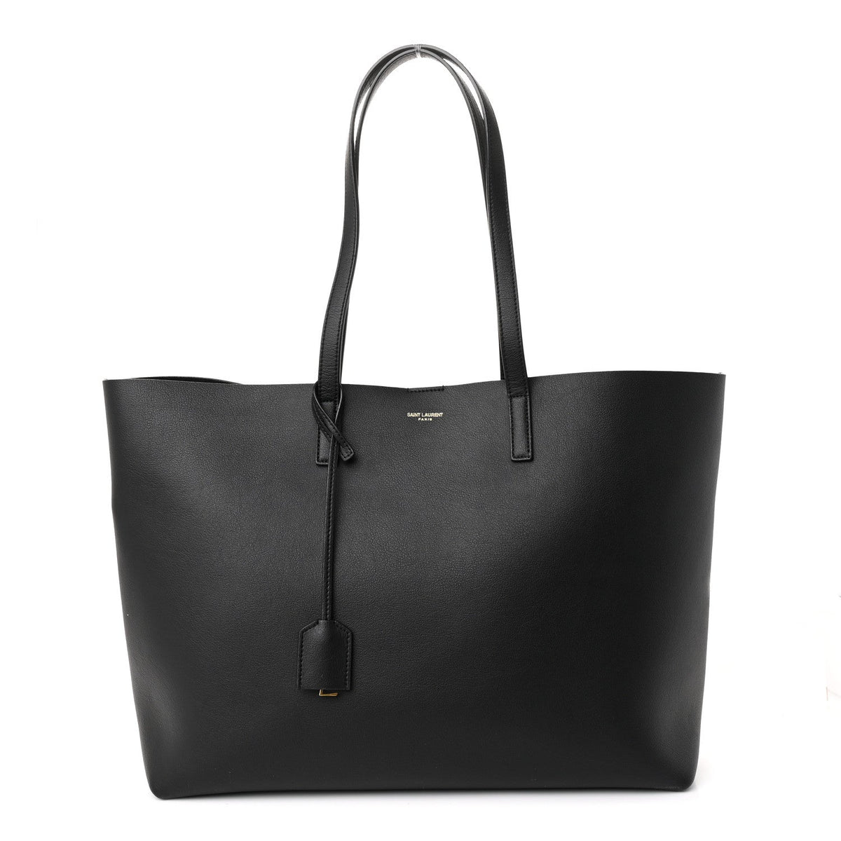 Calfskin Large Shopping Tote Black