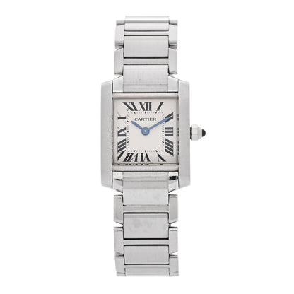 Stainless Steel 20mm Tank Francaise Quartz Watch