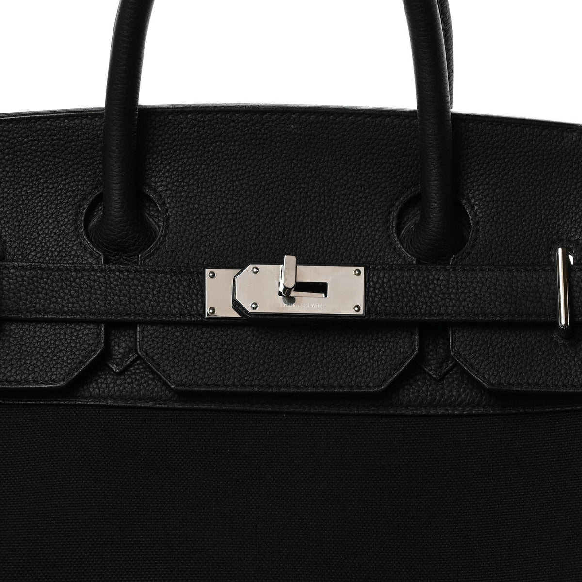 Togo Toile HAC Travel Birkin 40 Black