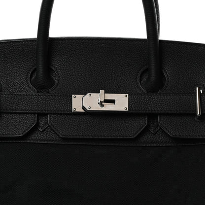 Togo Toile HAC Travel Birkin 40 Black