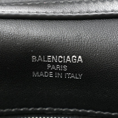 Natural Smooth Calfskin Small Rodeo Top Handle Handbag Black