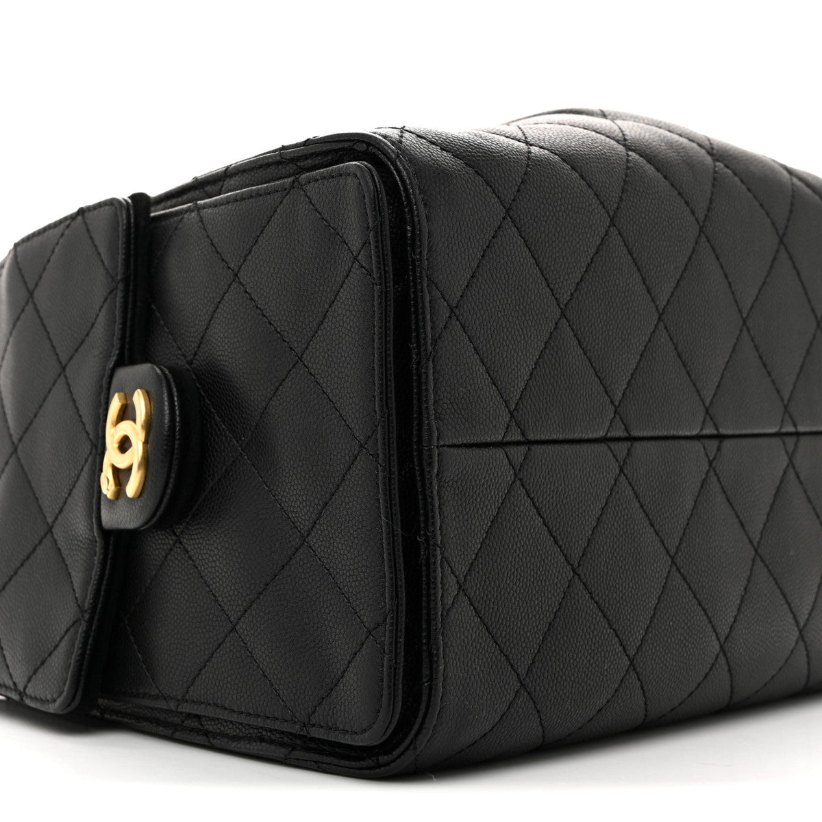 Caviar Quilted Small Chanel 25 Handbag Black