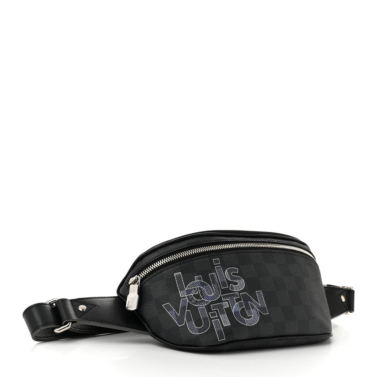 Damier Graphite Logo Campus BumBag Grey