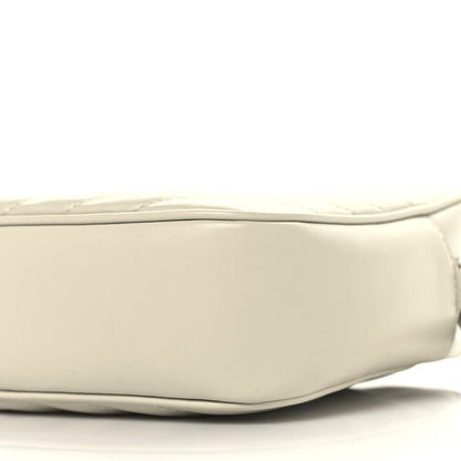 Calfskin Matelasse Monogram Lou Camera Bag Crema Soft
