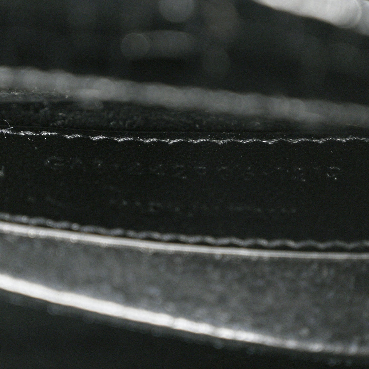 Calfskin Crocodile Embossed Medium Monogram Sunset Black