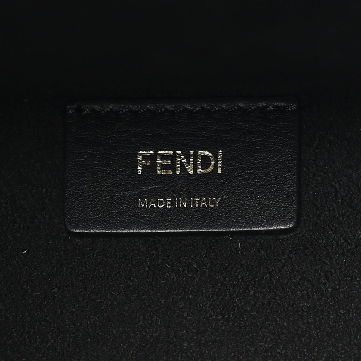 Vitello Plexiglass FF Embossed Medium Fendi Sunshine Shopper Tote Black