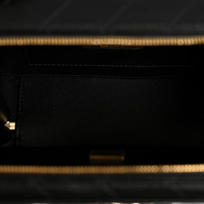 Lambskin Quilted Coco Click Bag Black