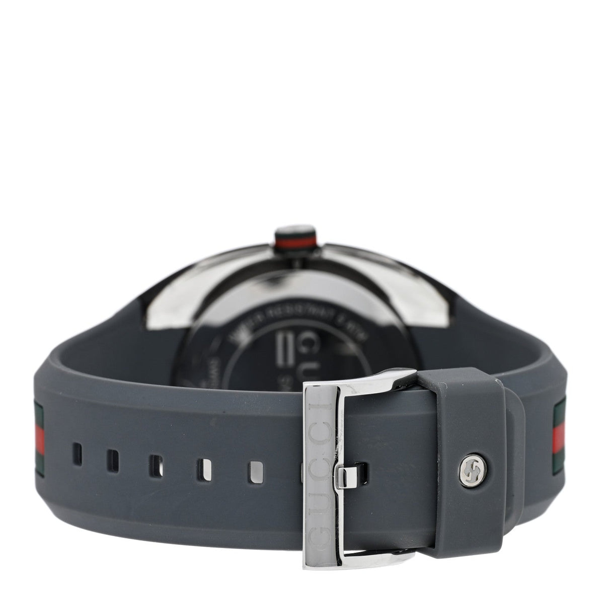 Stainless Steel Rubber 46mm Sync Web Quartz Watch Grey