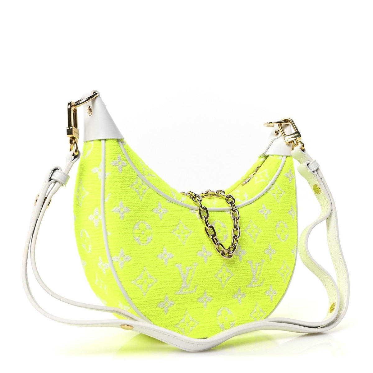 Monogram Jacquard Velvet Loop Yellow
