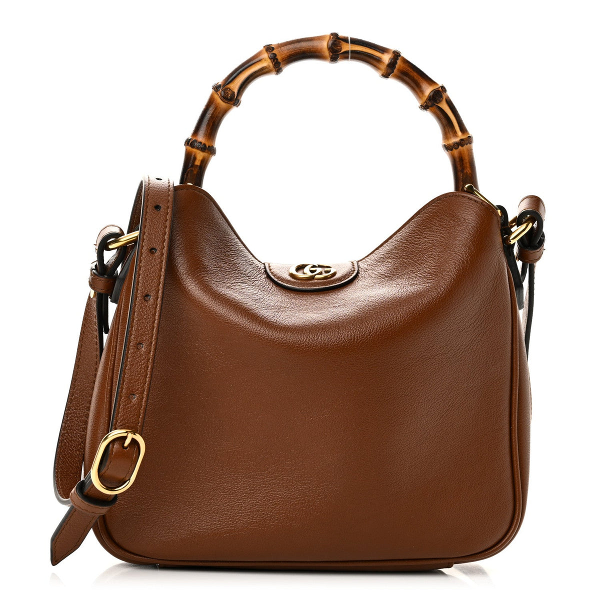 Softy Wonka Textured Dollar Calfskin Small Diana Shoulder Bag Cuir